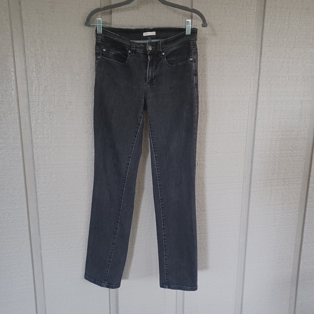 Eileen Fisher Straight Leg Ankle Jean Size 2 Stretch Organic Cotton Blend